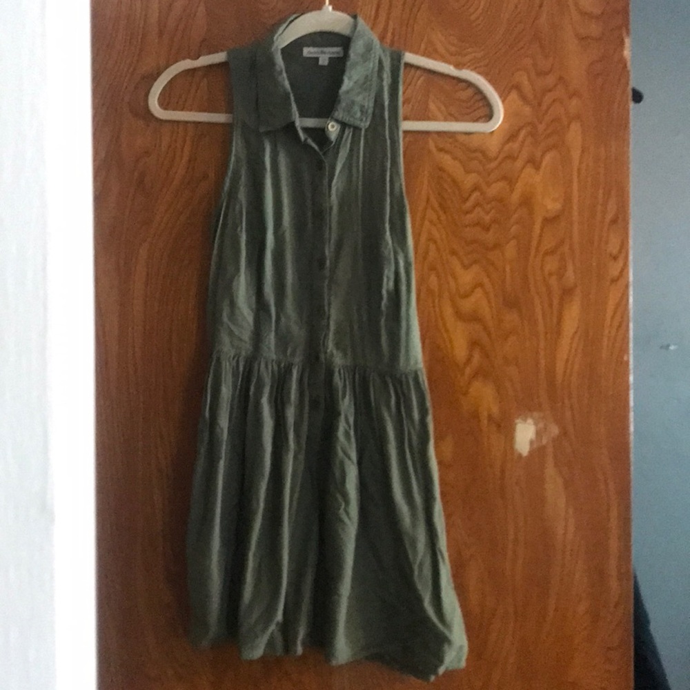 Olive sleeveless dress